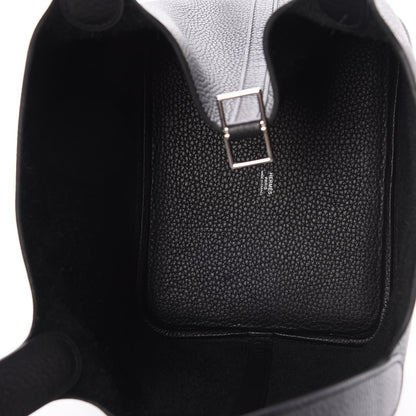 Hermes Taurillon Clemence Picotin Lock 22 MM Black 5 of 8