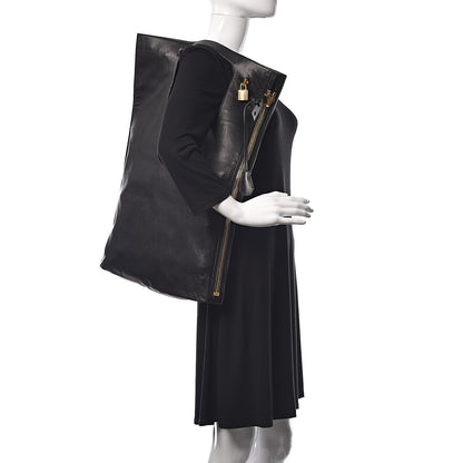 Tom Ford Ramskin Large Alix Padlock Zip Shoulder Bag Black 2 of 8