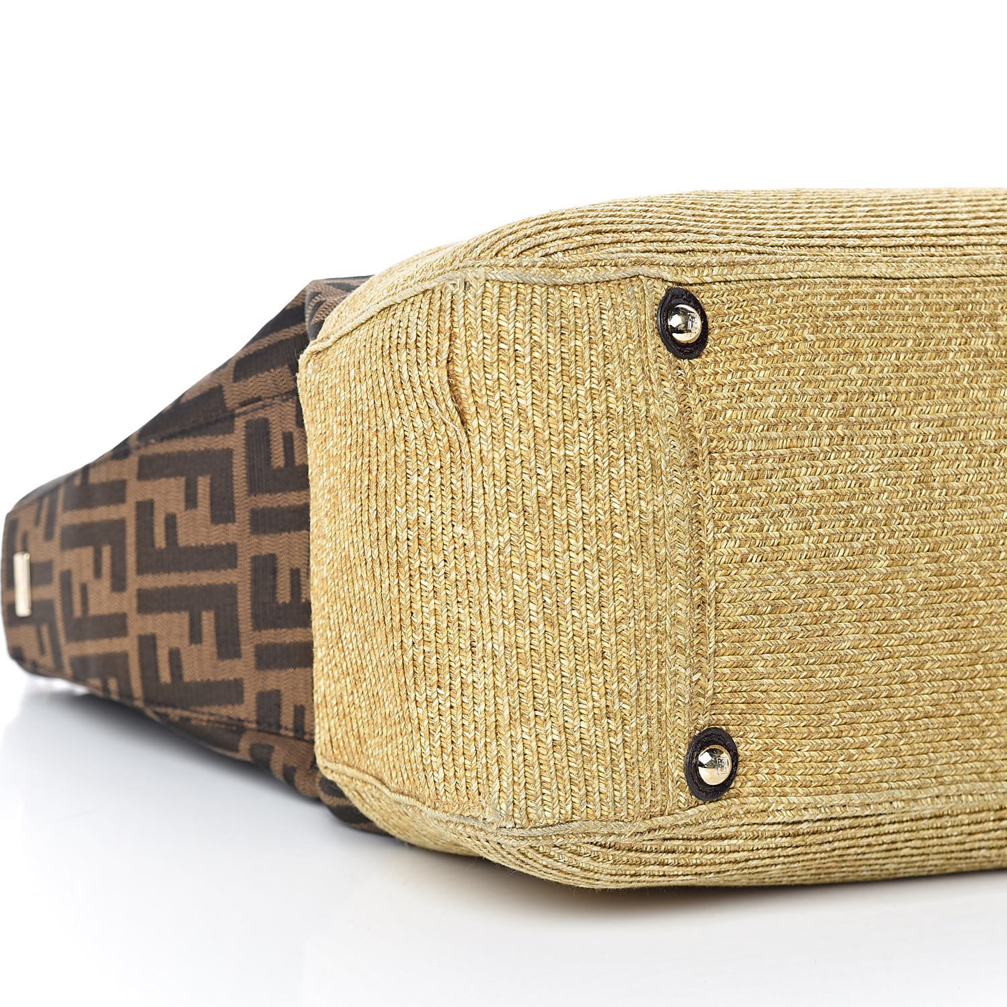 Zucca Raffia Twins Tote Tobacco