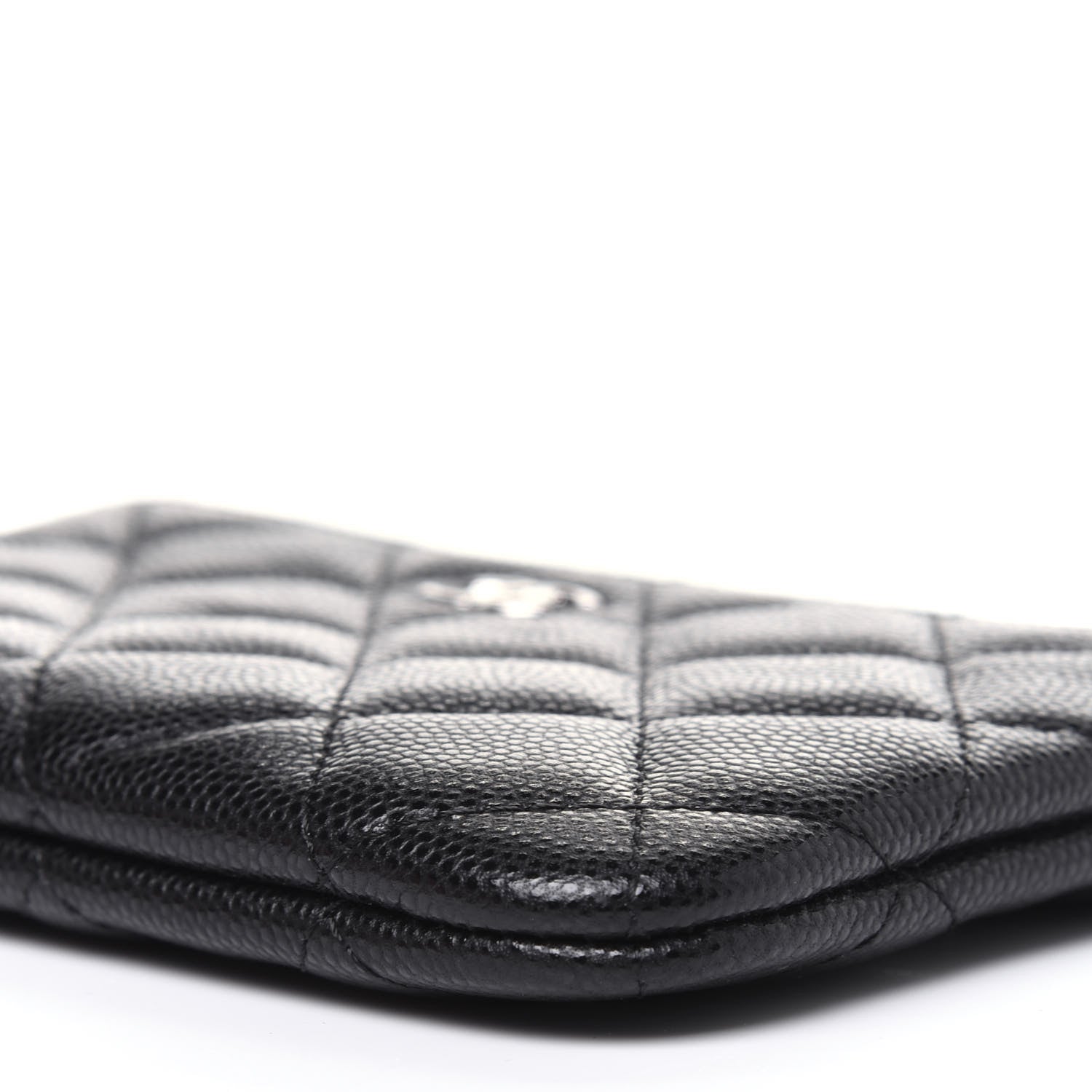 Chanel Caviar Quilted Small Cosmetic Case Black 9 of 11