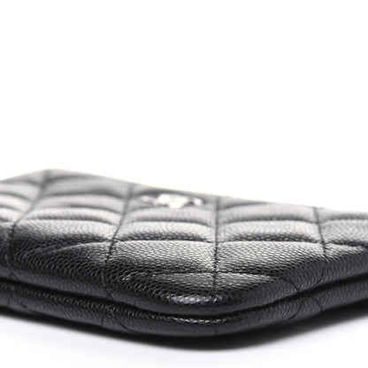 Chanel Caviar Quilted Small Cosmetic Case Black 9 of 11
