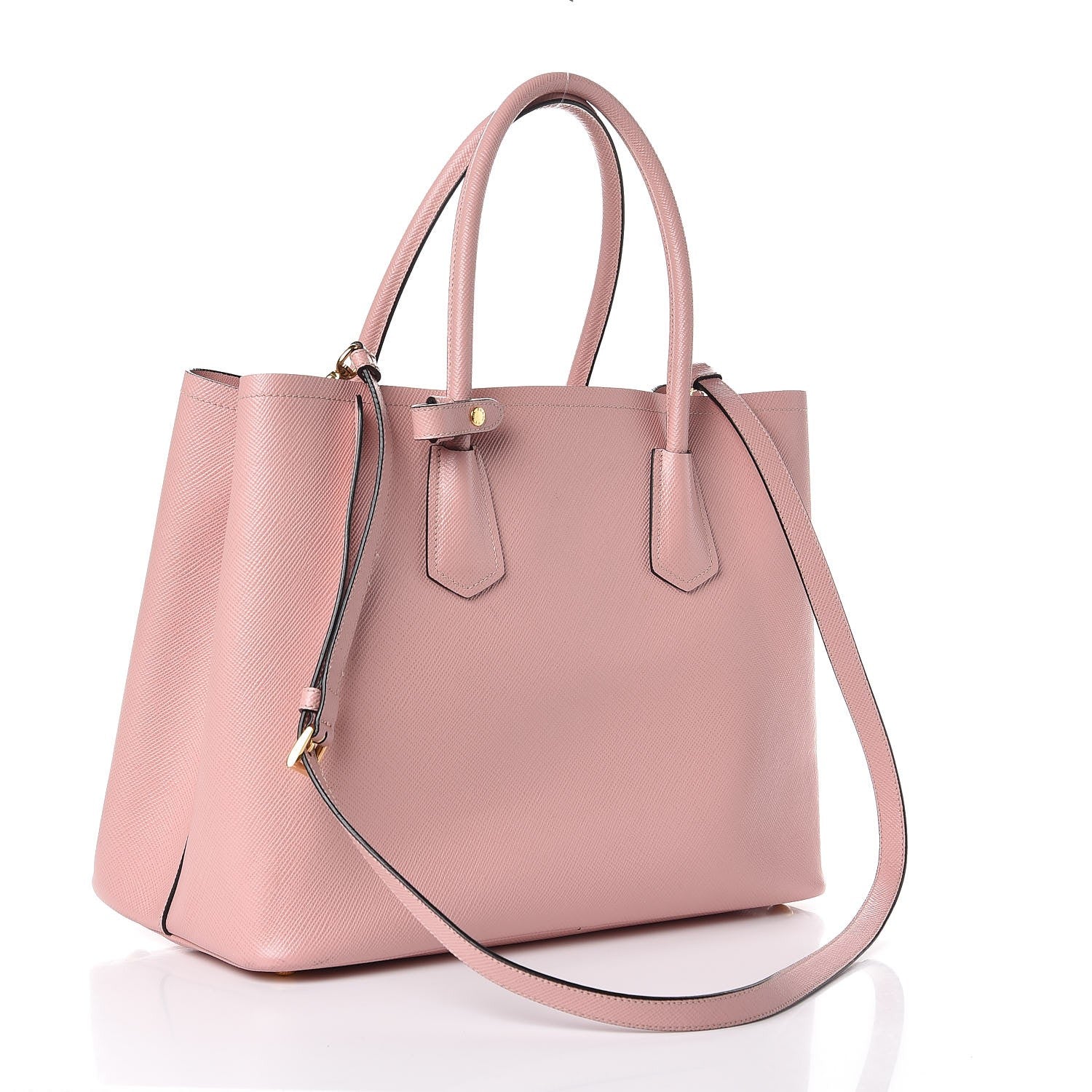 Prada Saffiano Cuir Medium Double Bag Orchidea 4 of 11