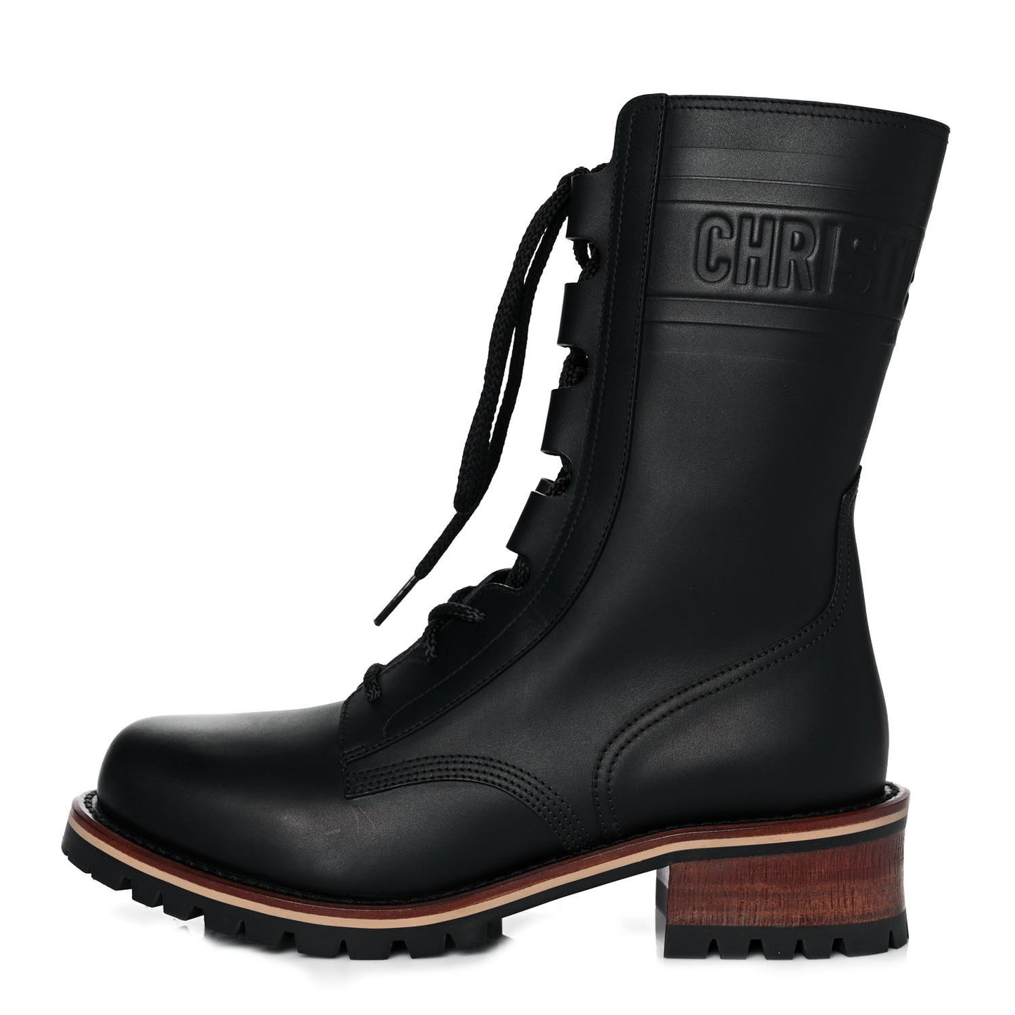 Calfskin Dior Quest 35mm Hiking Boots 38.5 Black
