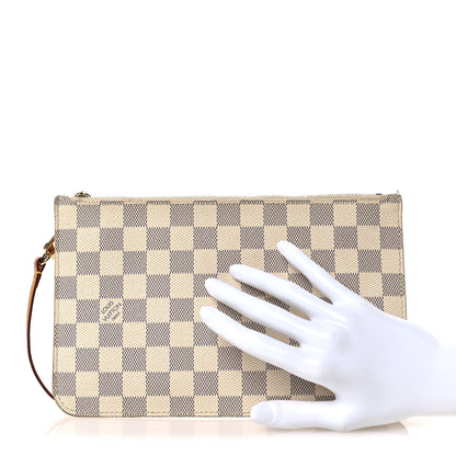 Louis Vuitton Damier Azur Neverfull MM GM Pochette 2 of 13