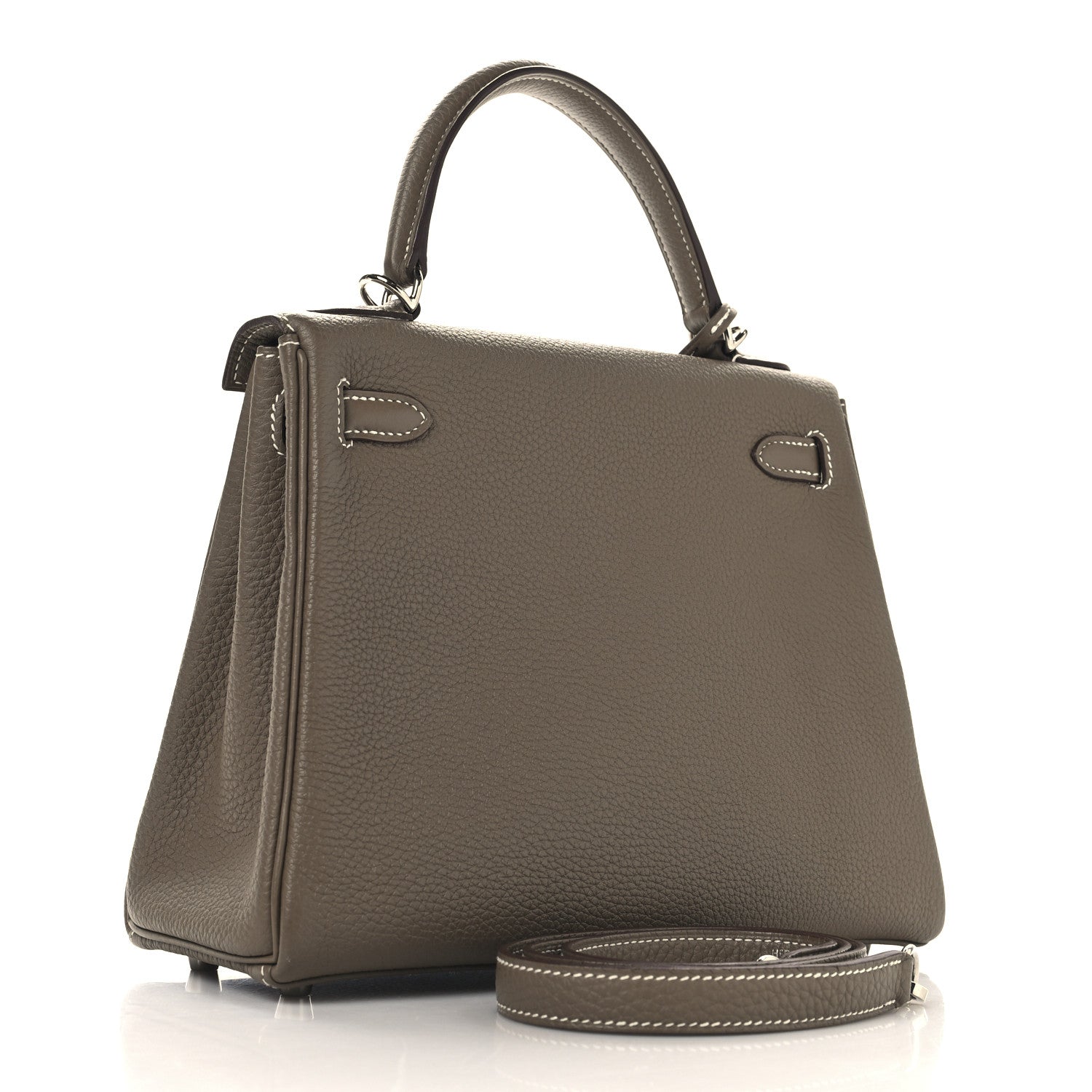 Hermes Togo Kelly Retourne 25 Etoupe 3 of 15