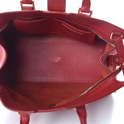 Saint Laurent Calfskin Small Classic Y Cabas Red 4 of 8