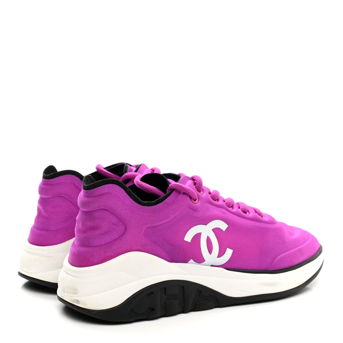 Lycra Fabric Womens CC Sneakers 36 Dark Pink