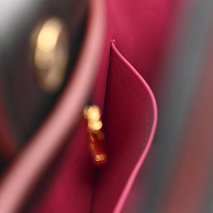 Louis Vuitton Taurillon Capucines MM Black Fuchsia 7 of 10