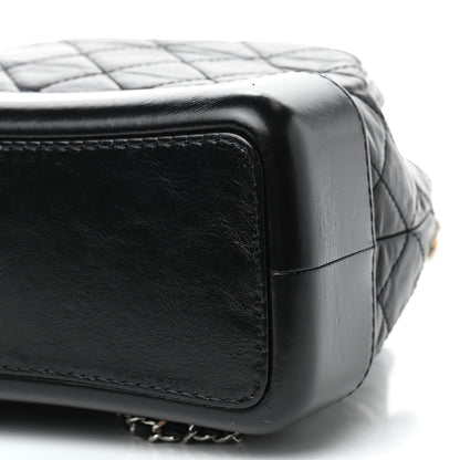 Chanel Aged Calfskin Quilted Gabrielle Backpack Black 6 of 8