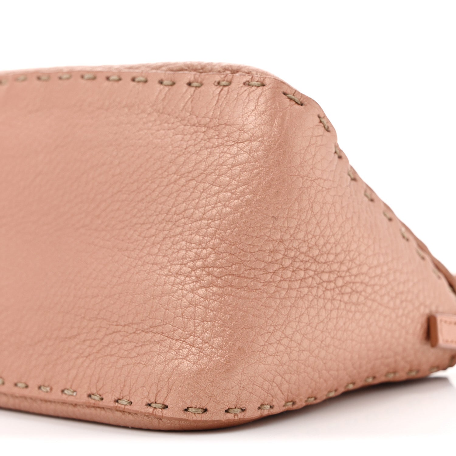 Fendi Calfskin Romano Selleria Mini Mama Baguette Bois De Rose 9 of 12
