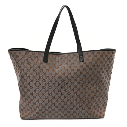 Gucci Metallic Monogram XL Shopper Tote Brown 1 of 11