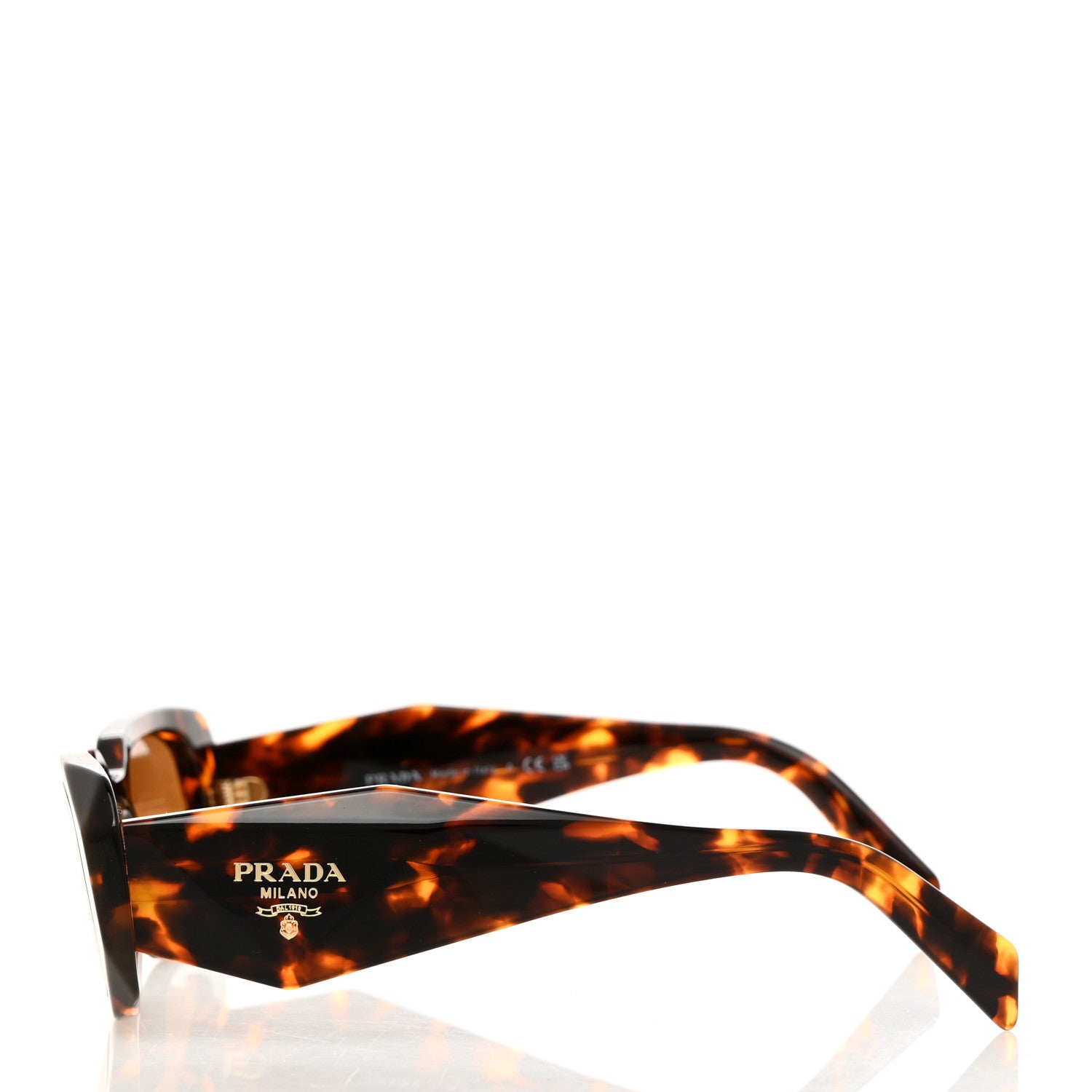 Prada Acetate Symbole Sunglasses SPR 17W Havana 3 of 8