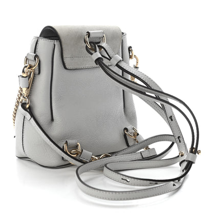 Chloe Suede Calfskin Mini Faye Backpack Airy Grey 3 of 9