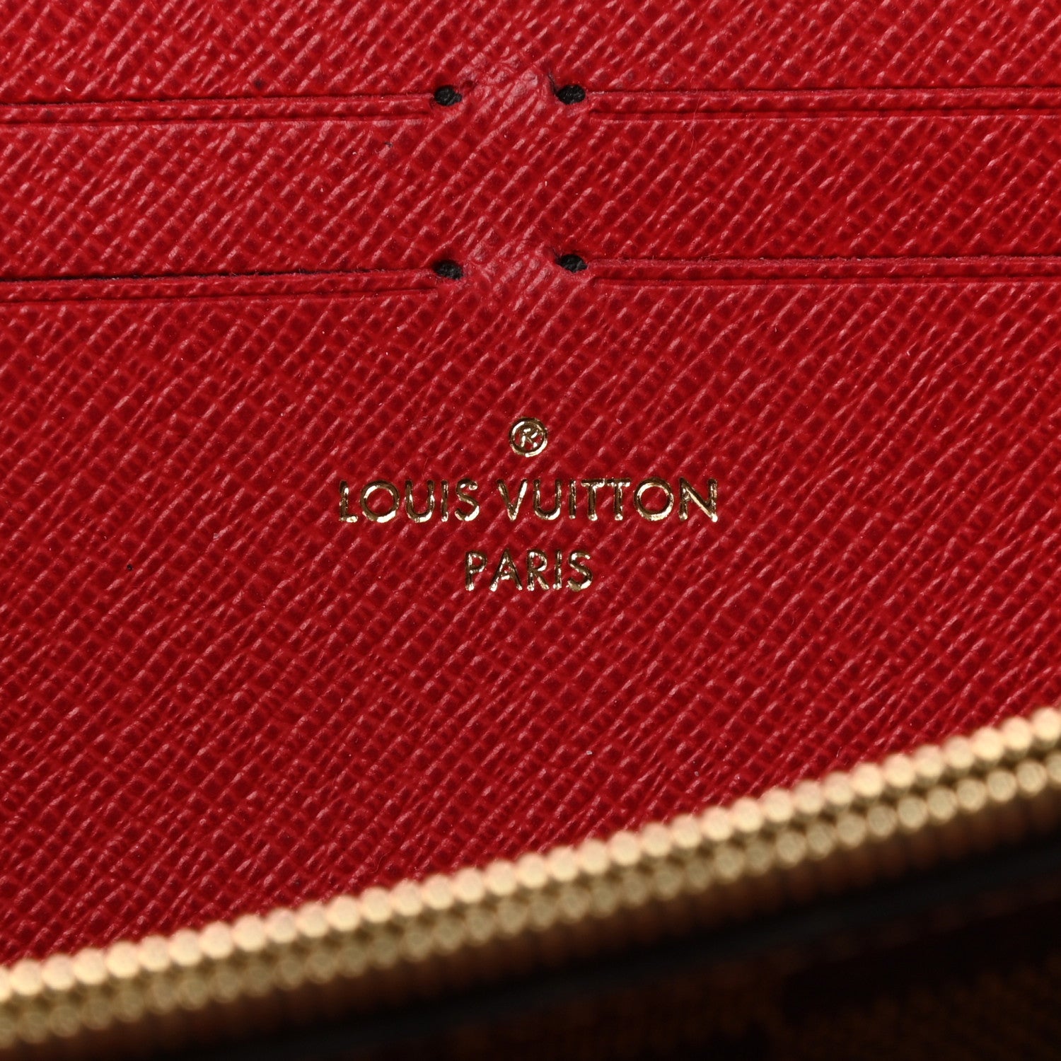 Louis Vuitton Damier Ebene Clemence Wallet Cherry 6 of 7