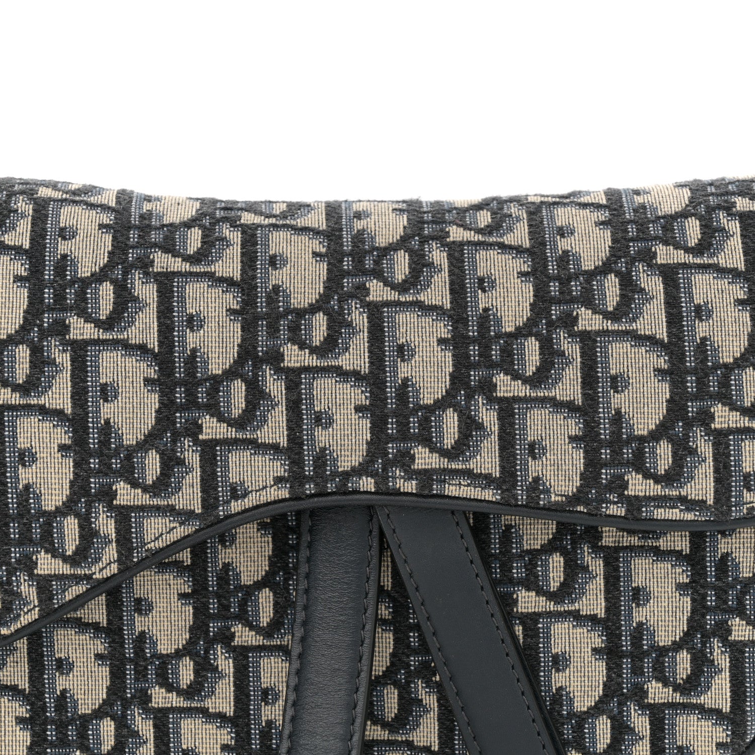 Christian Dior Oblique Saddle Bag Blue 8 of 10