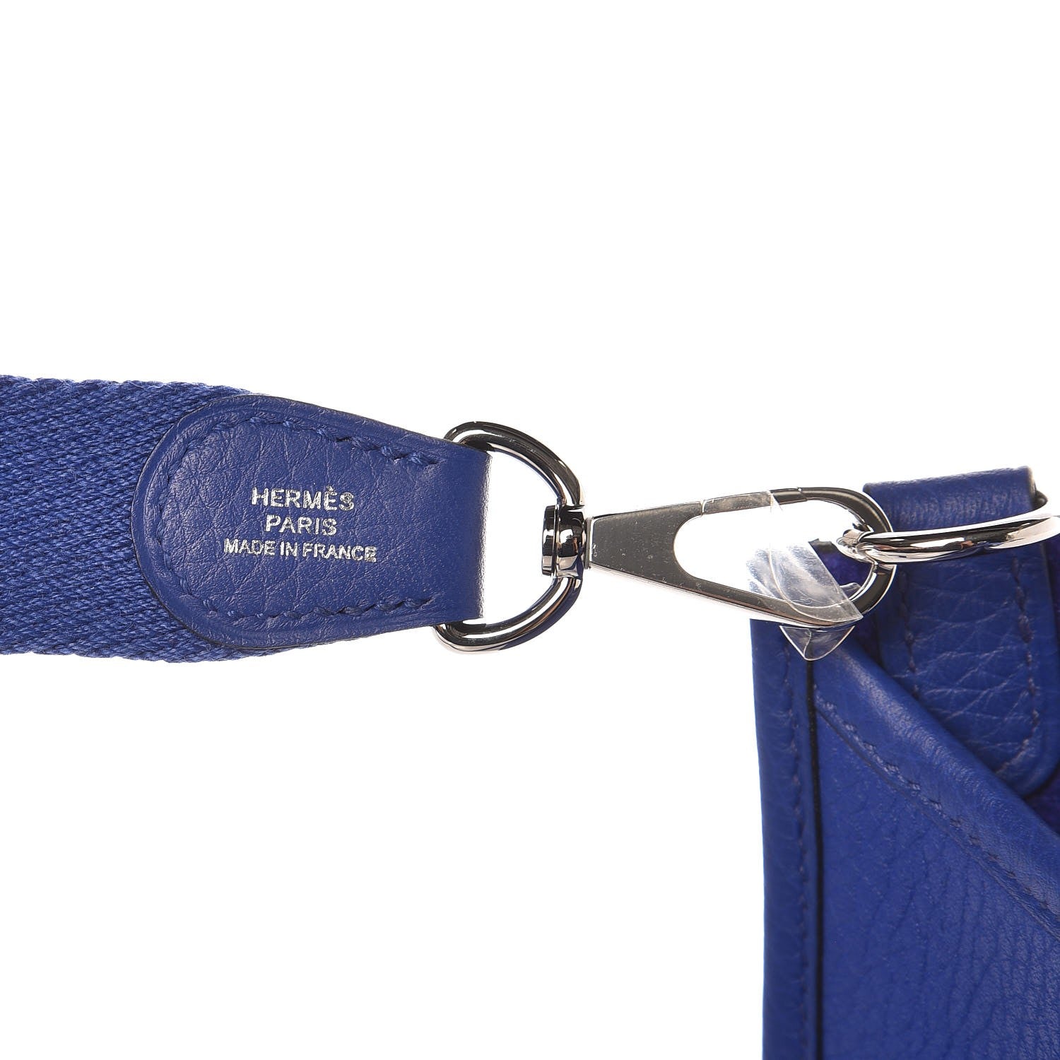 Hermes Taurillon Clemence Evelyne TPM Bleu Electrique 8 of 15