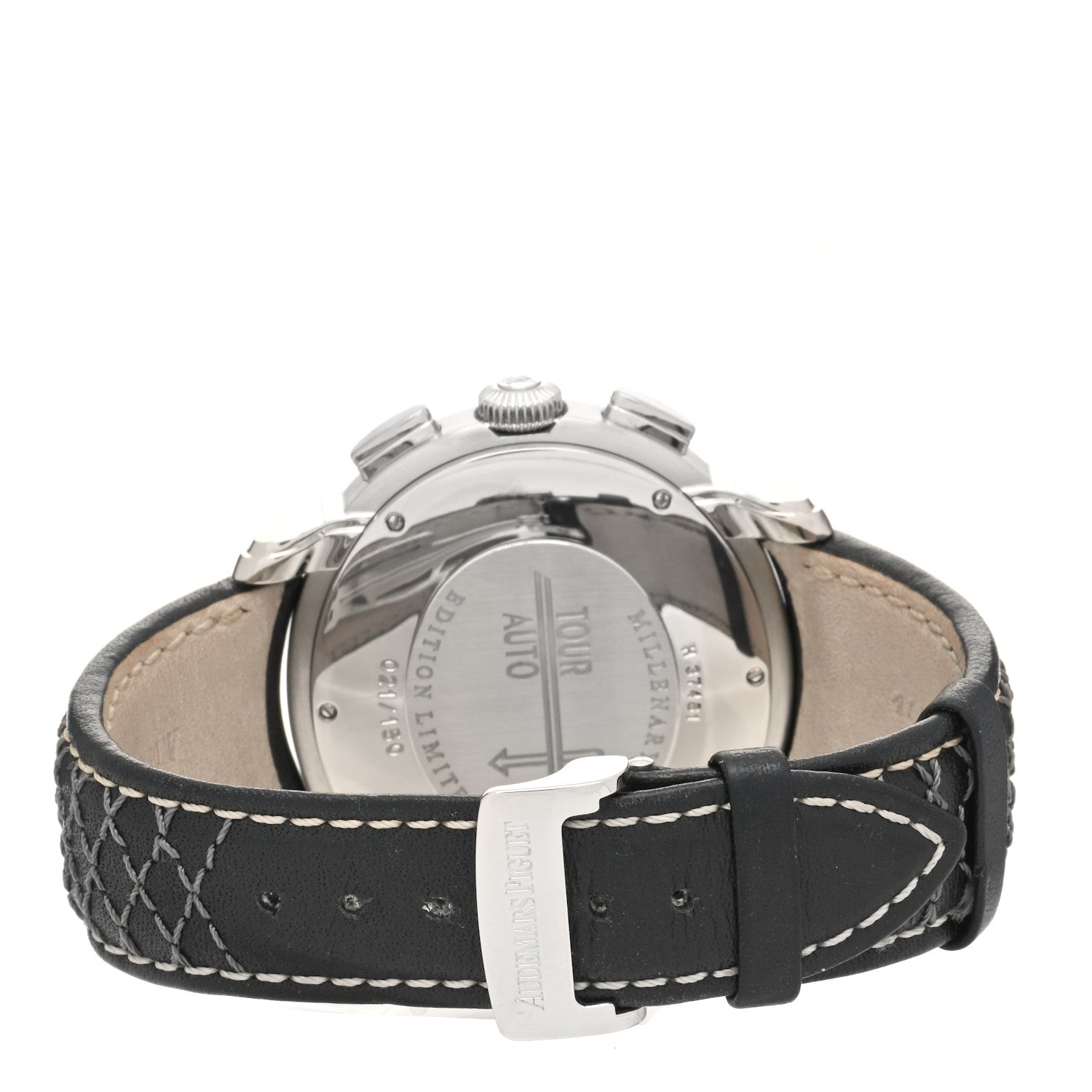Audemars Piguet Stainless Steel Calfskin 47mm Millenary Tour Chronograph Limited Edition Automatic Watch Black 26142ST.OO.D001VE.01 3 of 4