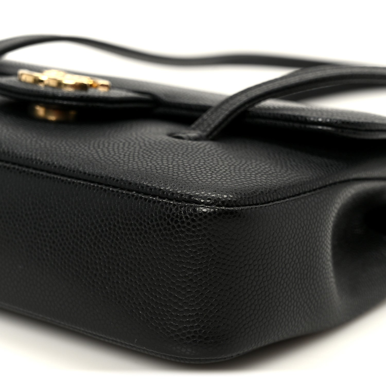 Chanel Shiny Caviar Mini Preppy Coco Shoulder Bag Black 10 of 11