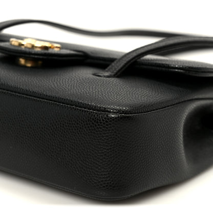 Chanel Shiny Caviar Mini Preppy Coco Shoulder Bag Black 10 of 11