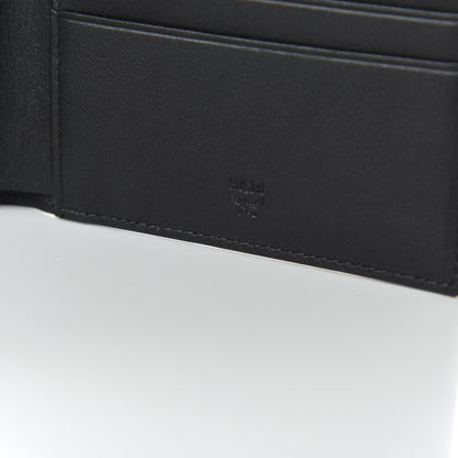 MCM Calfskin Studded Robot Bi-Fold Wallet Black 6 of 8