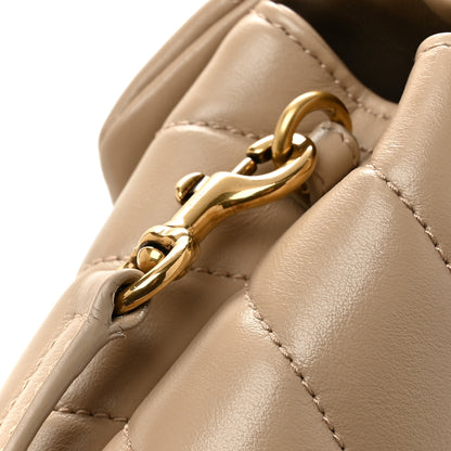 Saint Laurent Calfskin Y Quilted Monogram Toy Loulou Crossbody Bag Dark Beige 11 of 13
