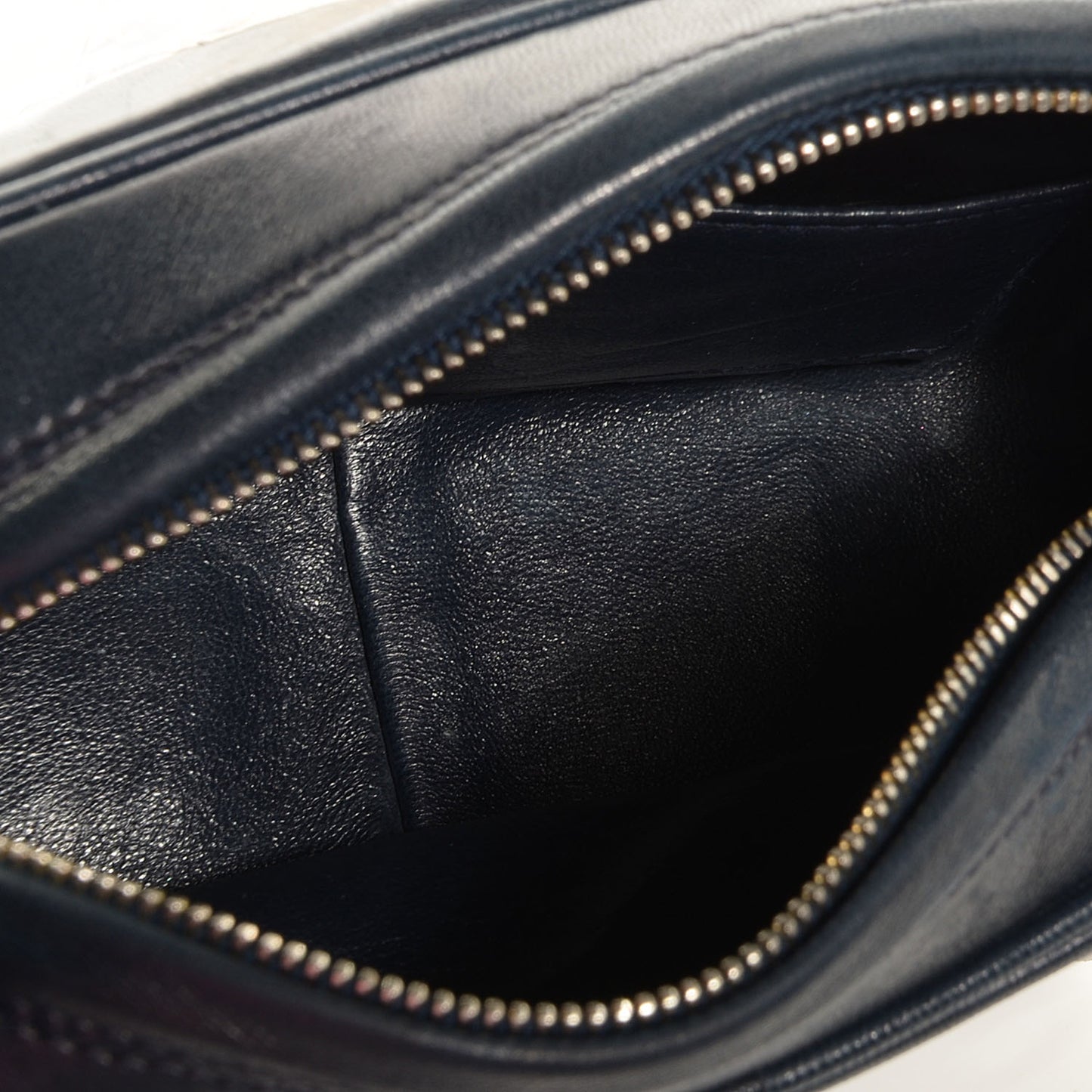 Lambskin Tassel Camera Bag Navy White