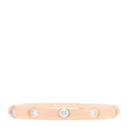Tiffany 18K Rose Gold Diamond Stacking Band Ring 48 4.5 3 of 4