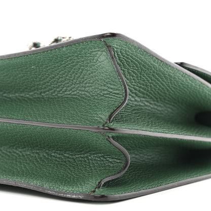 Gucci Dollar Calfskin Crystal Web Medium Dionysus Bamboo Top Handle Bag Emerald 11 of 15