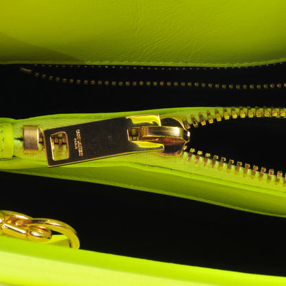Saint Laurent Leather Small Sac de Jour Carryall Yellow Neon 8 of 10