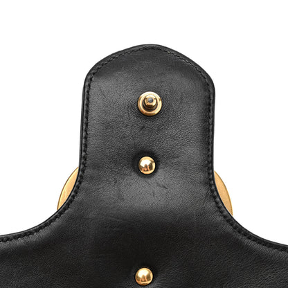 Gucci Calfskin Matelasse Medium GG Marmont Shoulder Bag Black 16 of 18