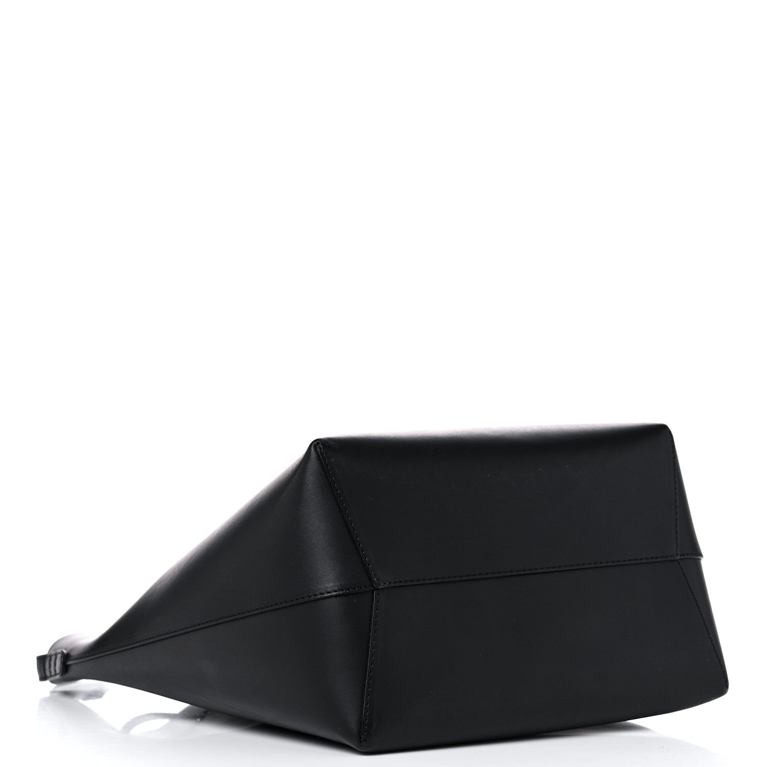 Mansur Gavriel Vegetable Tanned Calfskin Bucket Bag Black Royal 3 of 16