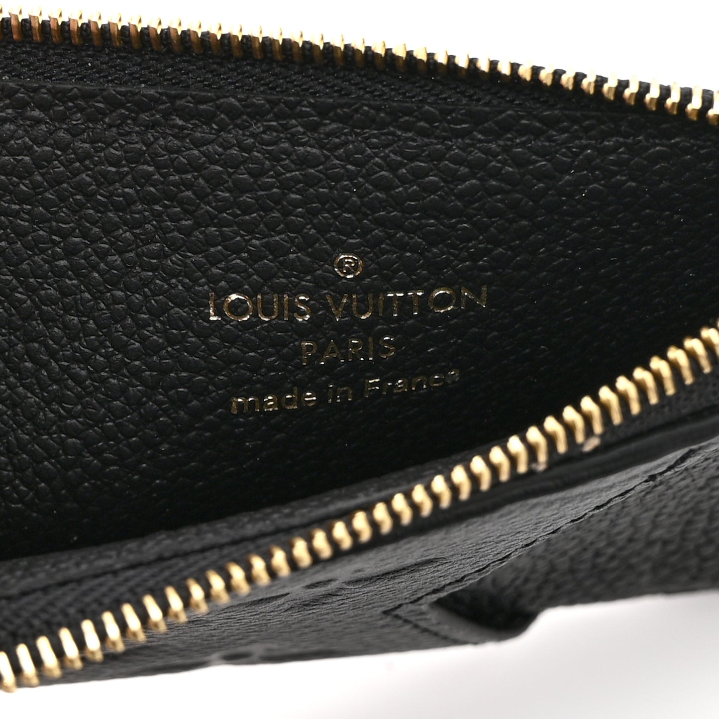 Empreinte Monogram Zipped Romy Card Holder Black
