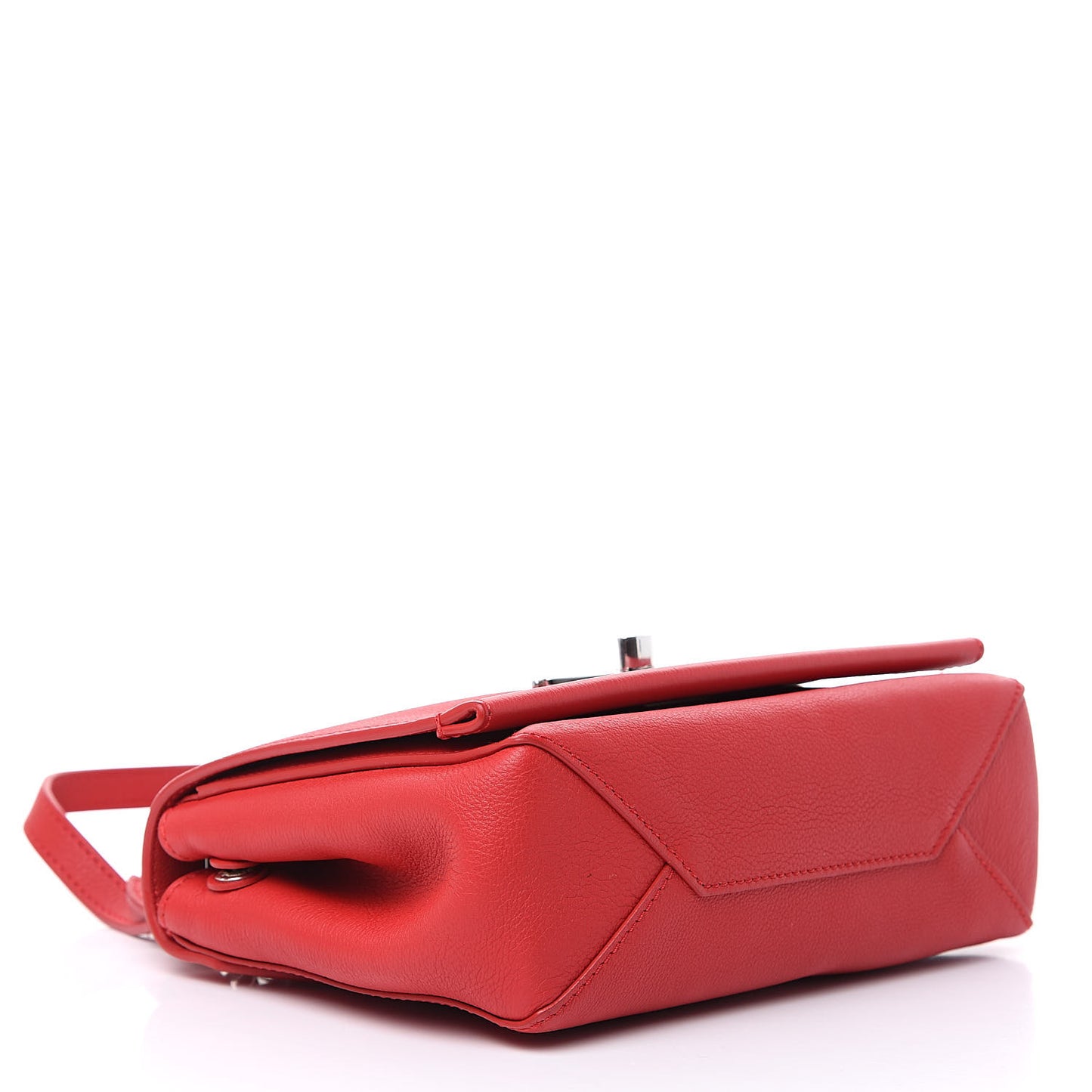 Calfskin Lockme II Chain Bag BB Rubis