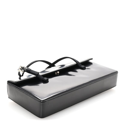 Prada Spazzolato Mini Clutch Bag Black 7 of 12