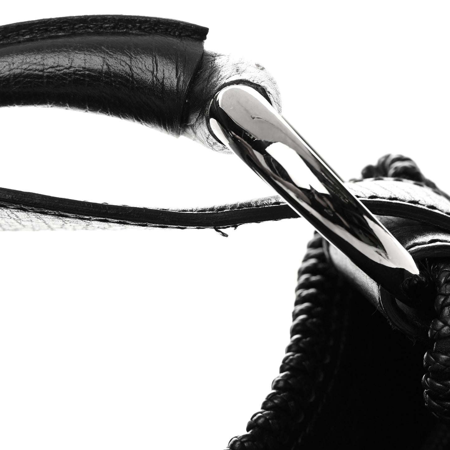 Monogram Large Horsebit Chain Hobo Black