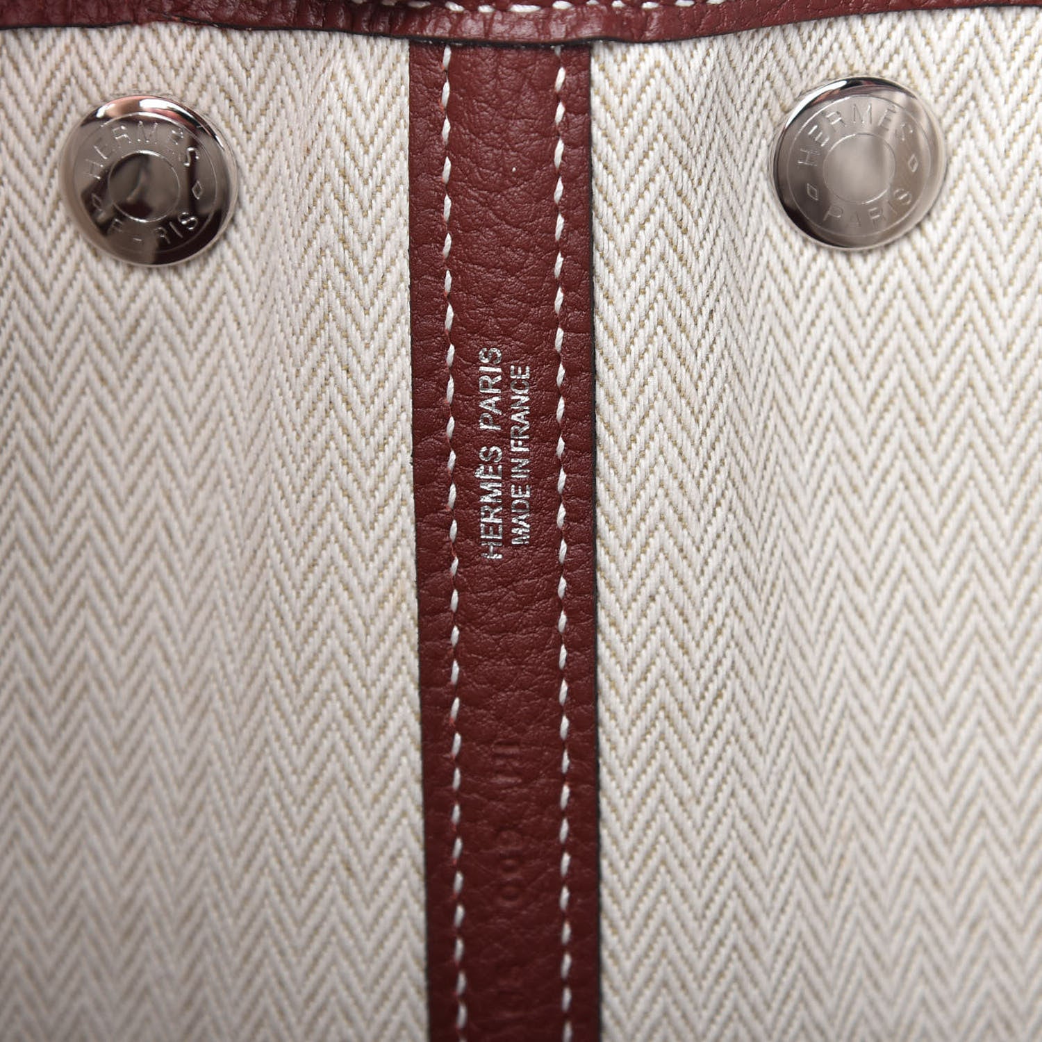 Hermes Negonda Garden Party Tote 30 TPM Rouge H 8 of 11