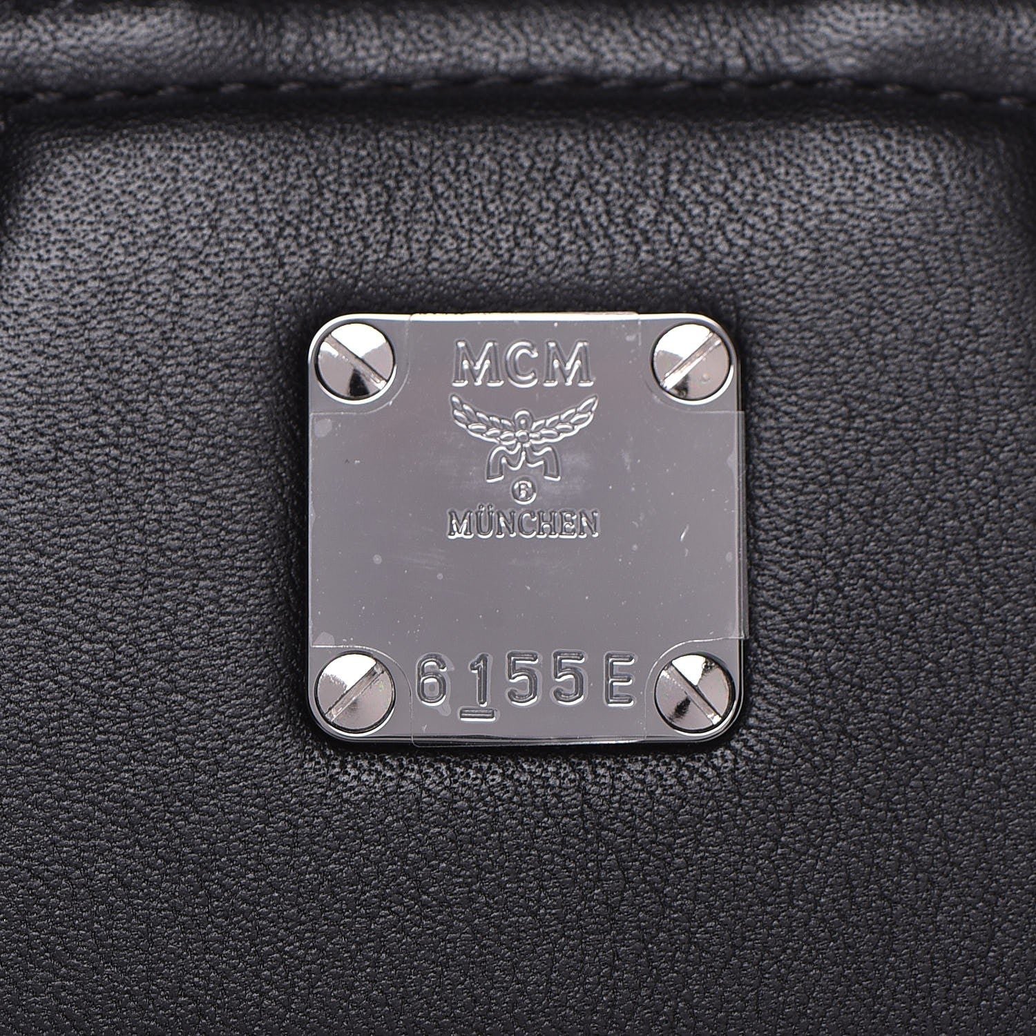 MCM Calfskin Ottomar Monogram Duke Backpack Black 14 of 17