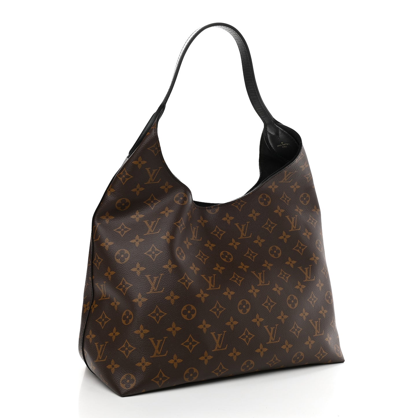 Monogram Flower Hobo Black
