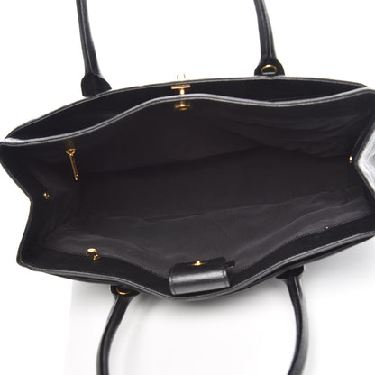 Chanel Calfskin Cerf Executive Shopper Tote Black 5 of 9