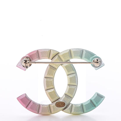 Chanel Metal Studded CC Rainbow Brooch Multicolor 3 of 5
