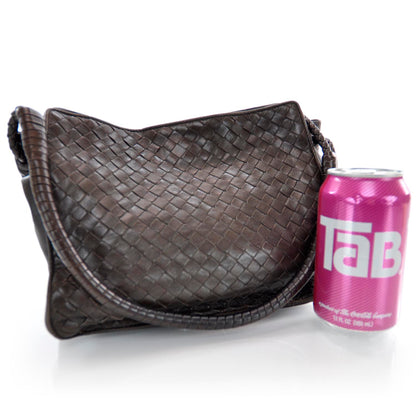 Bottega Veneta Nappa Intrecciato Shoulder Bag Ebano 3 of 8