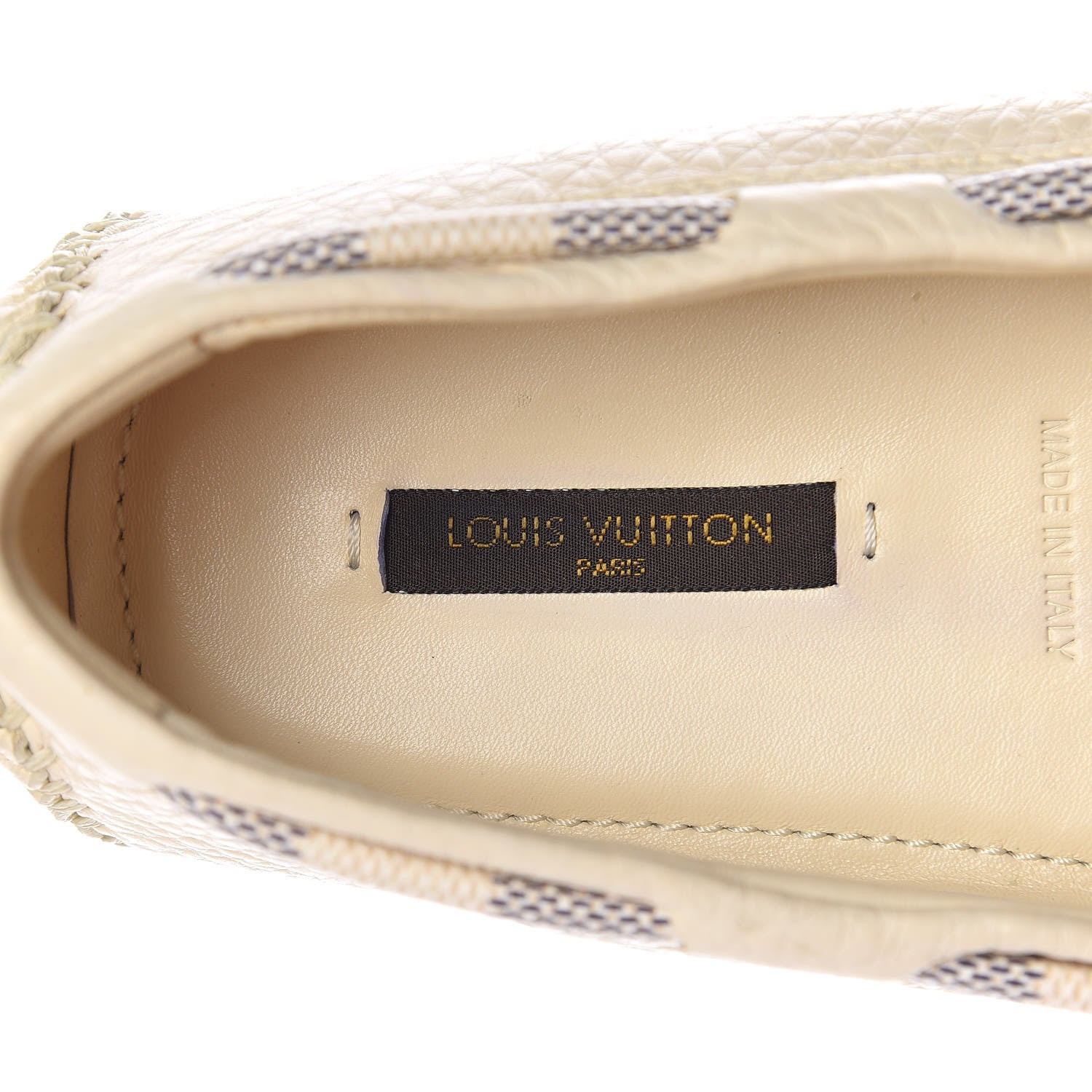 Louis Vuitton Calfskin Damier Azur Gloria Loafers 40 7 of 10