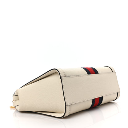 Gucci Textured Calfskin Web Small Ophidia Tote Bag Mystic White 4 of 8