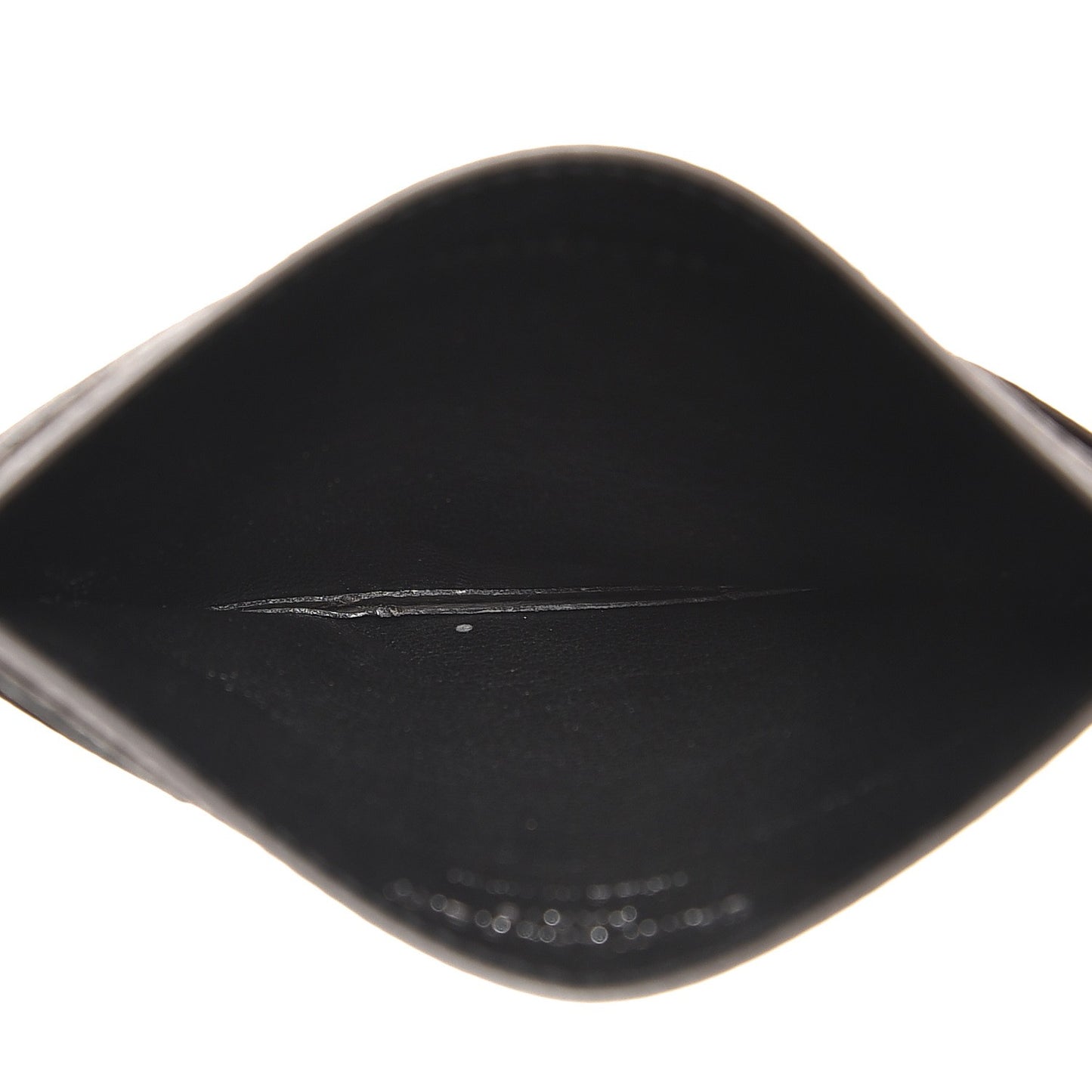Grain De Poudre Matelasse Chevron Monogram Credit Card Case Earth
