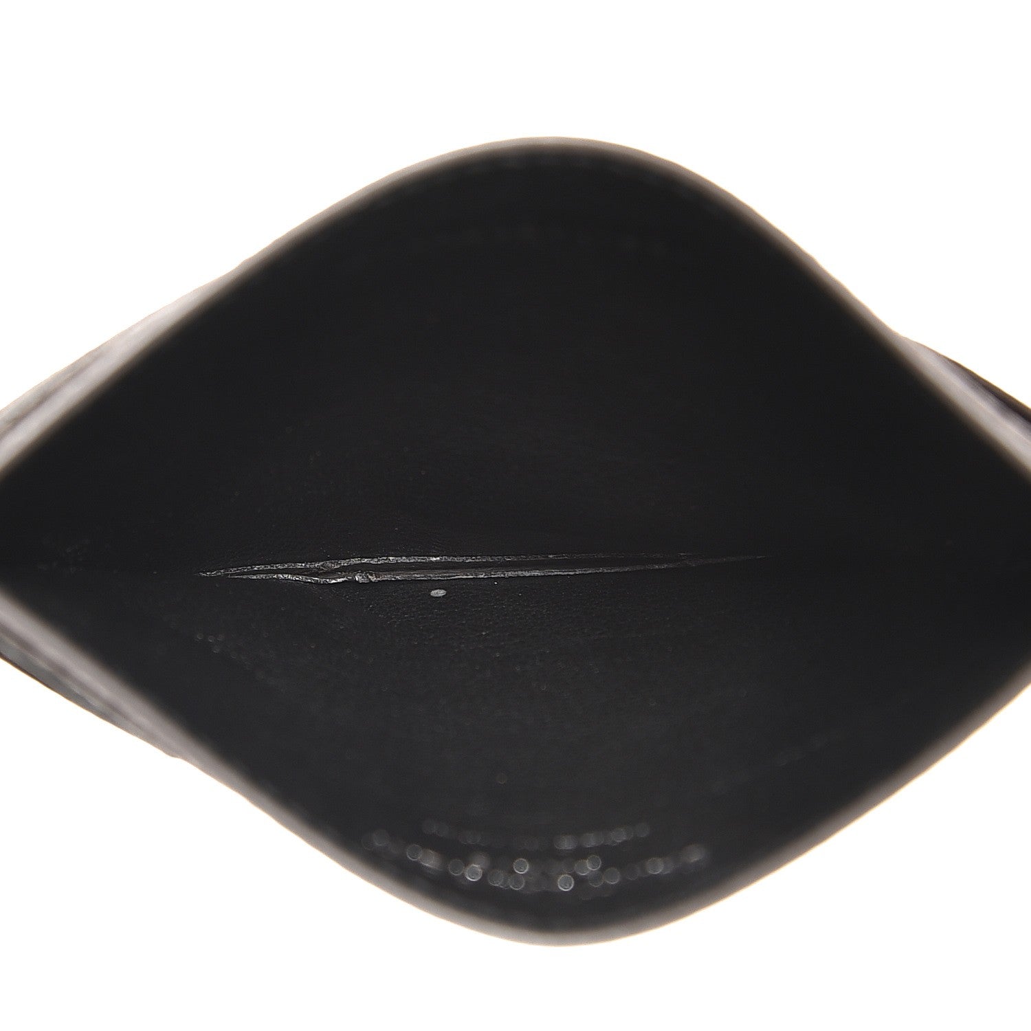 Saint Laurent Grain De Poudre Matelasse Chevron Monogram Credit Card Case Earth 5 of 7