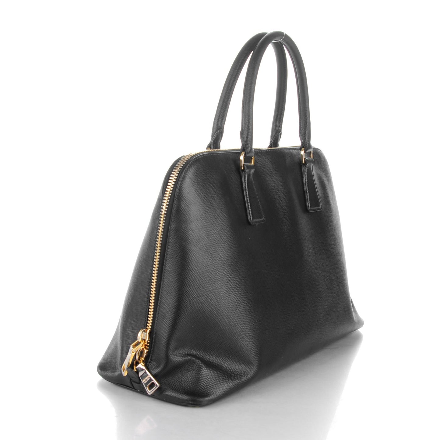 Saffiano Lux Large Promenade Tote Black