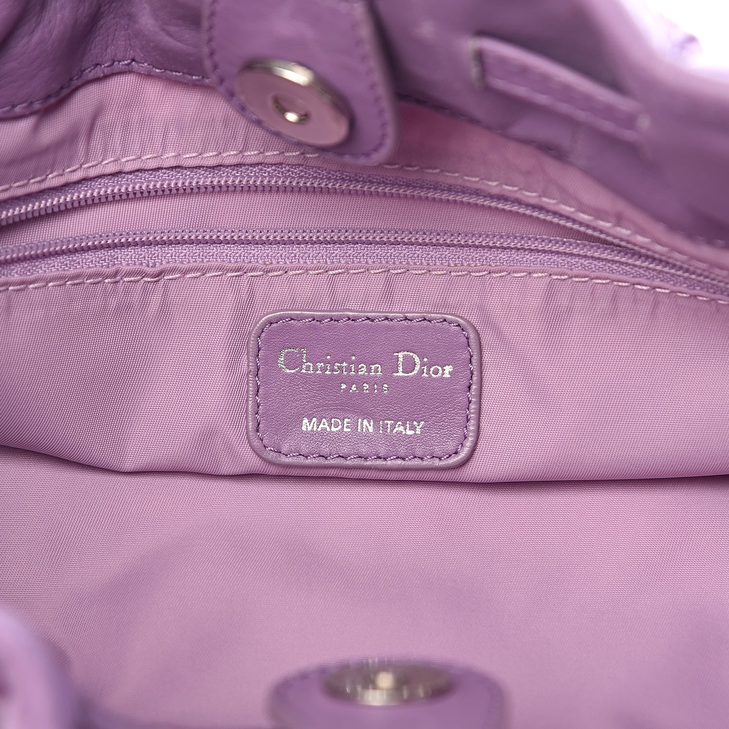 Christian Dior Nylon Cannage Tote Purple 6 of 20