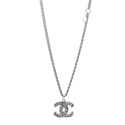 Chanel Crystal CC Necklace Ruthenium 1 of 4