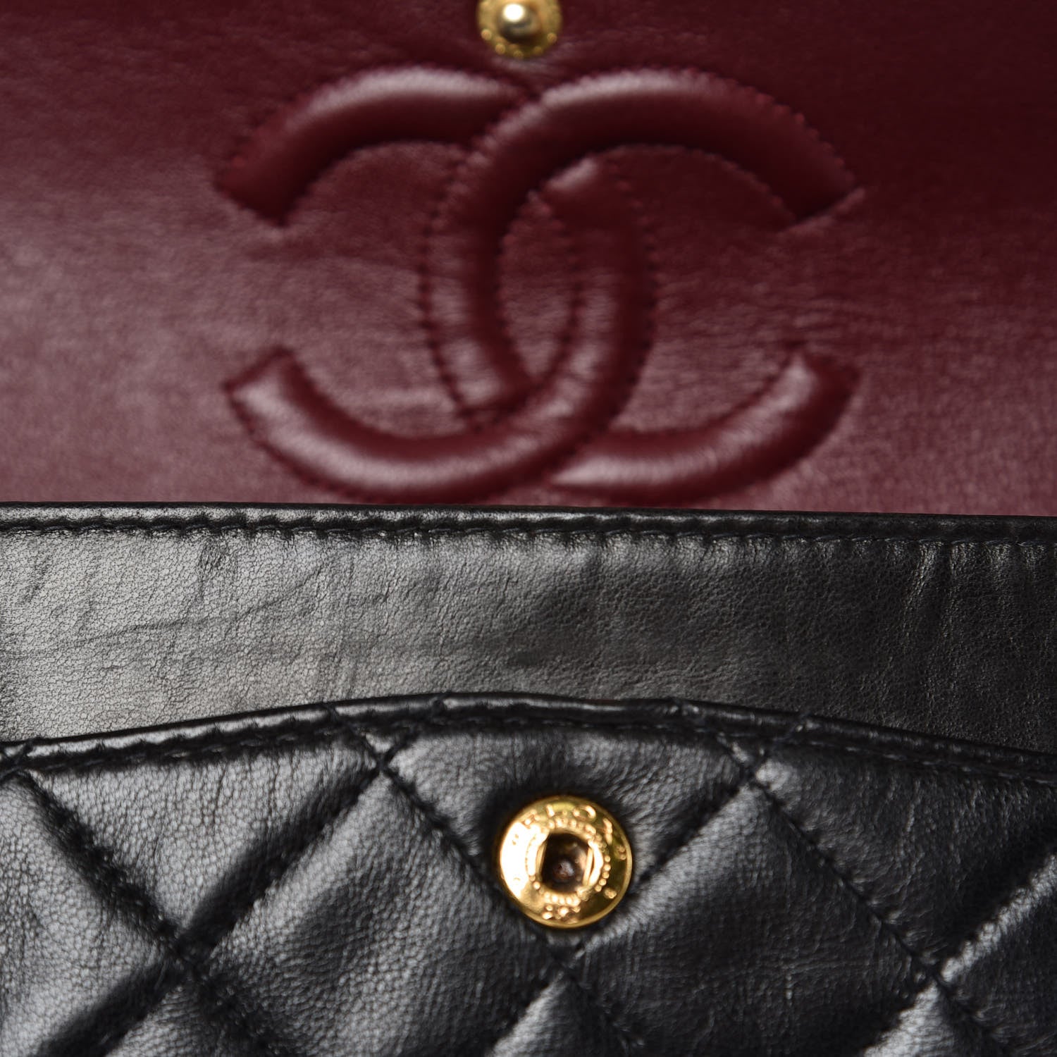 Chanel Lambskin Quilted Small Double Flap Black 12 of 13