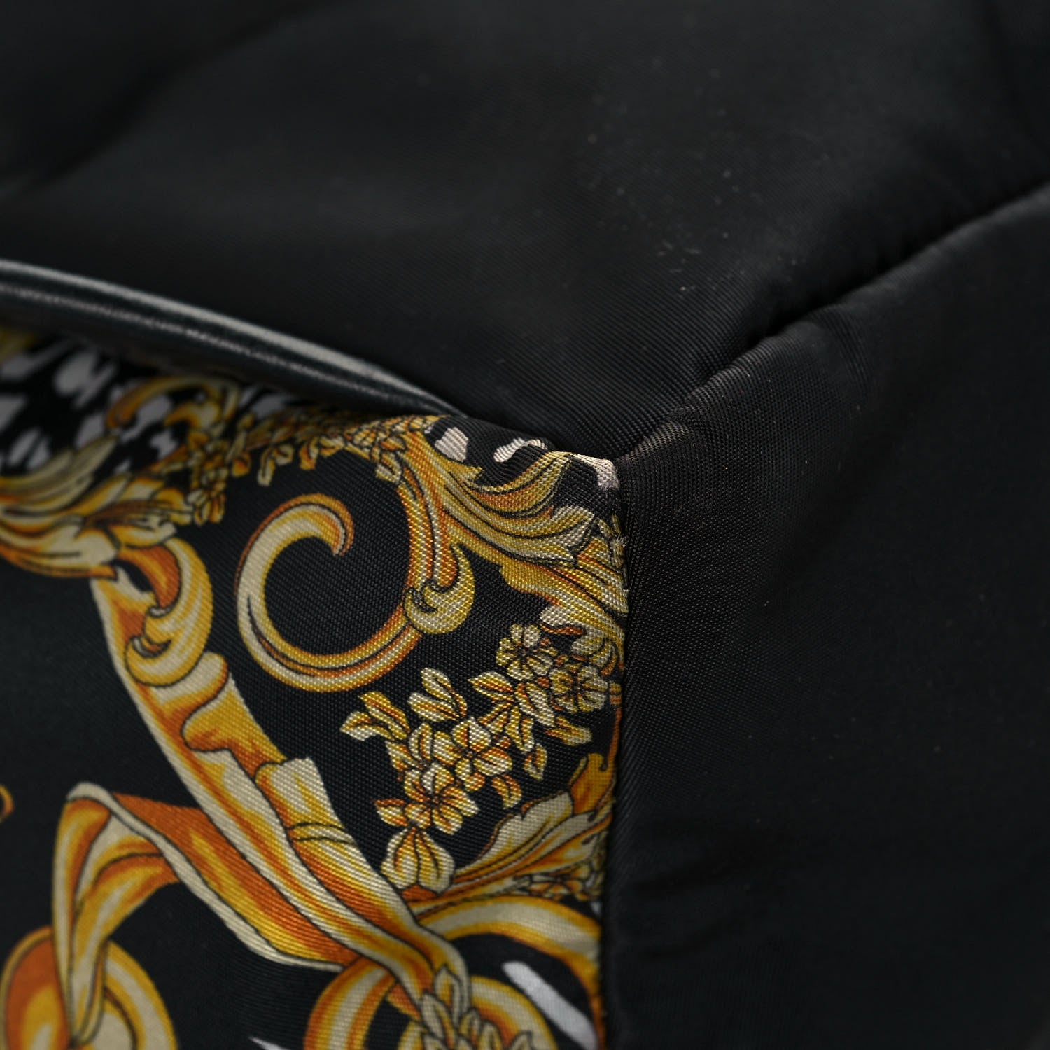 Versace Nylon Baroque Zebra Print Backpack Black Multicolor 12 of 18